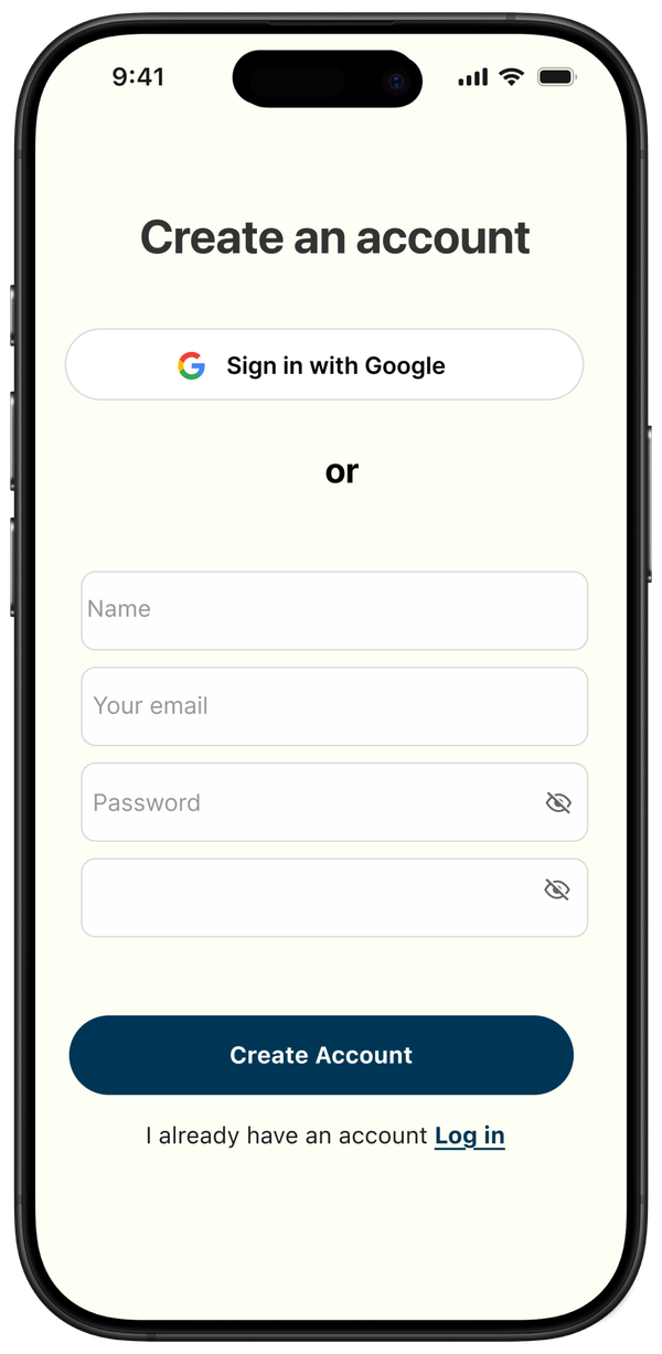 Onboarding flow exploration screen