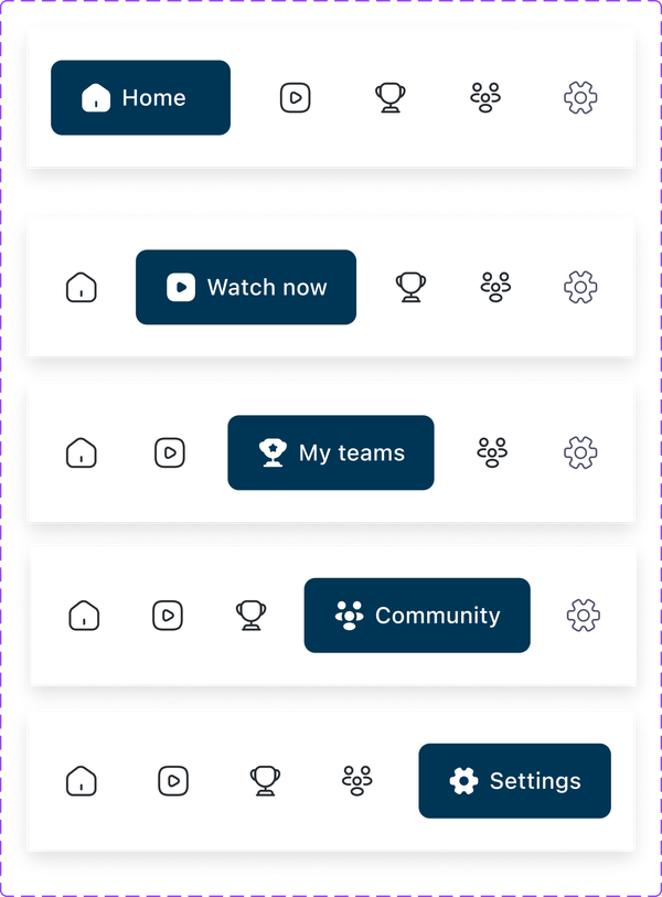 Navigation exploration mockup version two