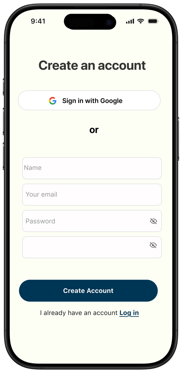 Onboarding flow exploration screen