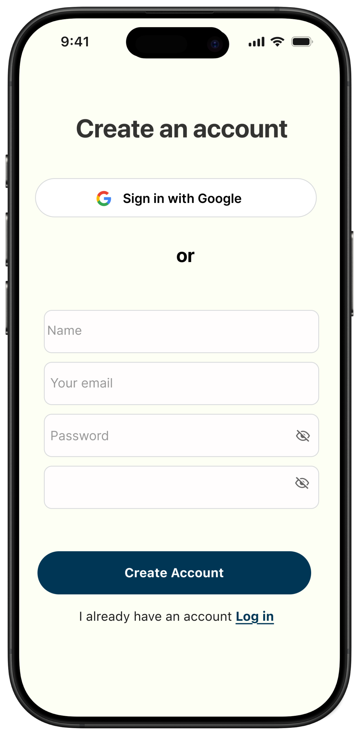 Onboarding flow exploration screen